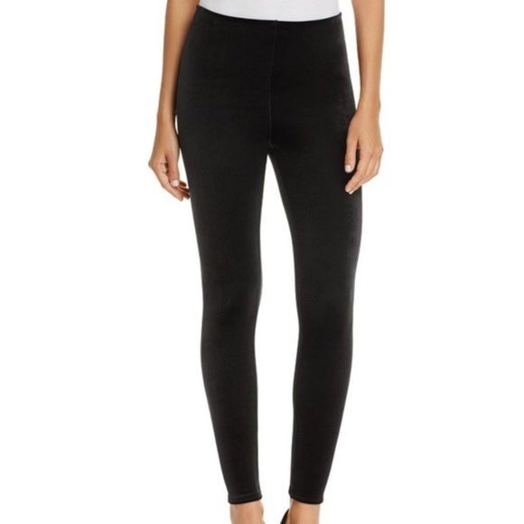 Aritzia Talula Black Velvet Leggings 